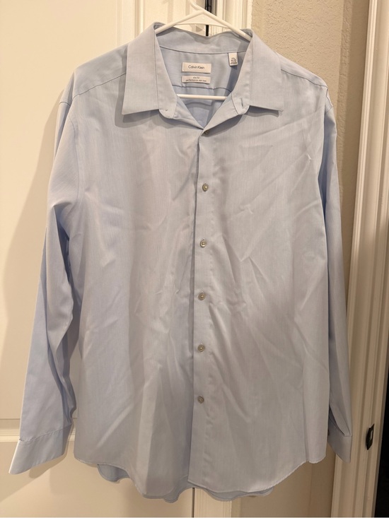 Calvin Klein Other - Calvin Klein Men's Pale Blue Long-Sleeve Dress Shirt